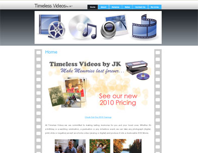 WordPress Site Sample: JK Timeless Videos